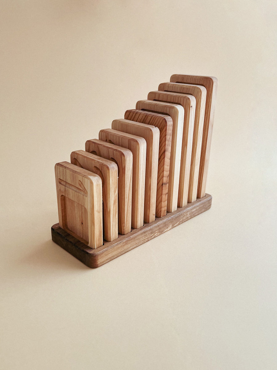 Oyuncak house - houten cijfer tray