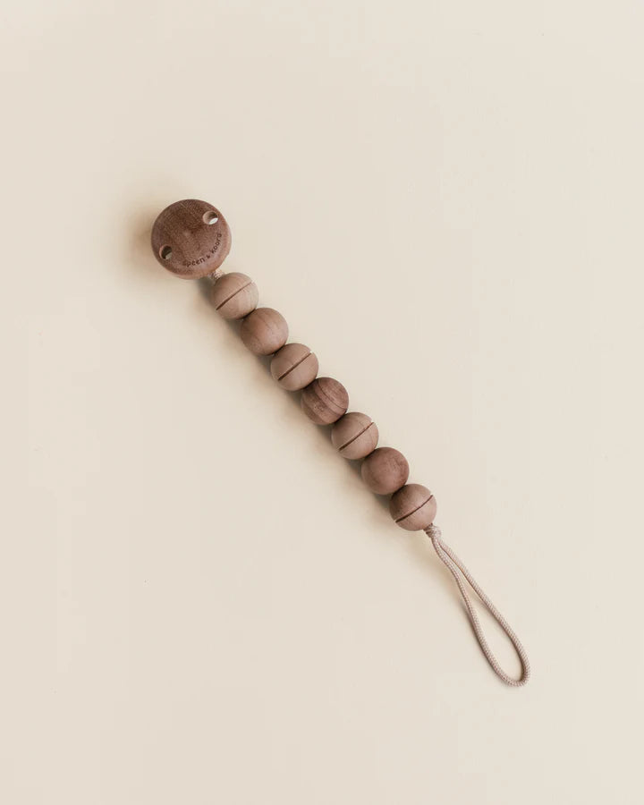 Speen en Koord - onno - pacifier cord - walnut