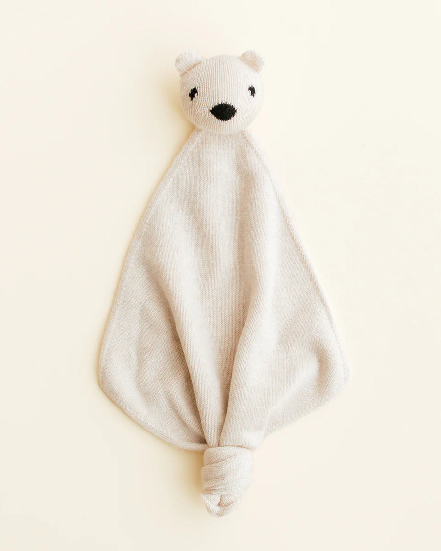 Hvid - teddy tokki - knuffeldoek - cream