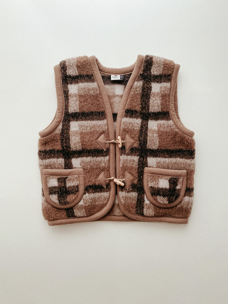 Alwero - wool body warmer - krata / checkered
