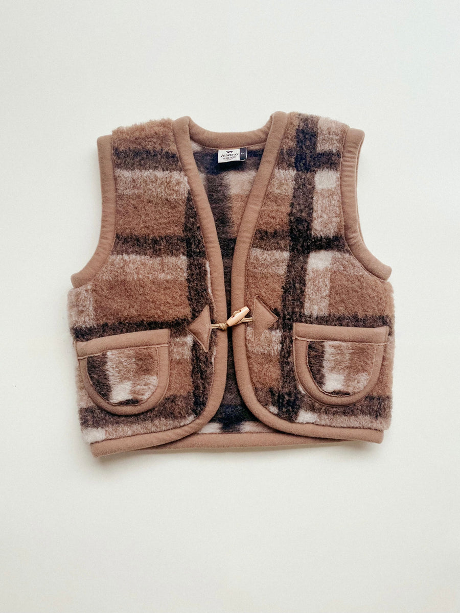 Alwero - wool body warmer - krata / checkered