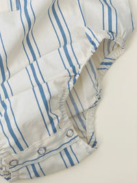 FLÖSS - BILLY DRESS - GESTREEPT - CREME/ BLAUW-aiandmi-ai-and-mi-ava-dress-shorts-bloomy-cloudy-white-kaya-north26