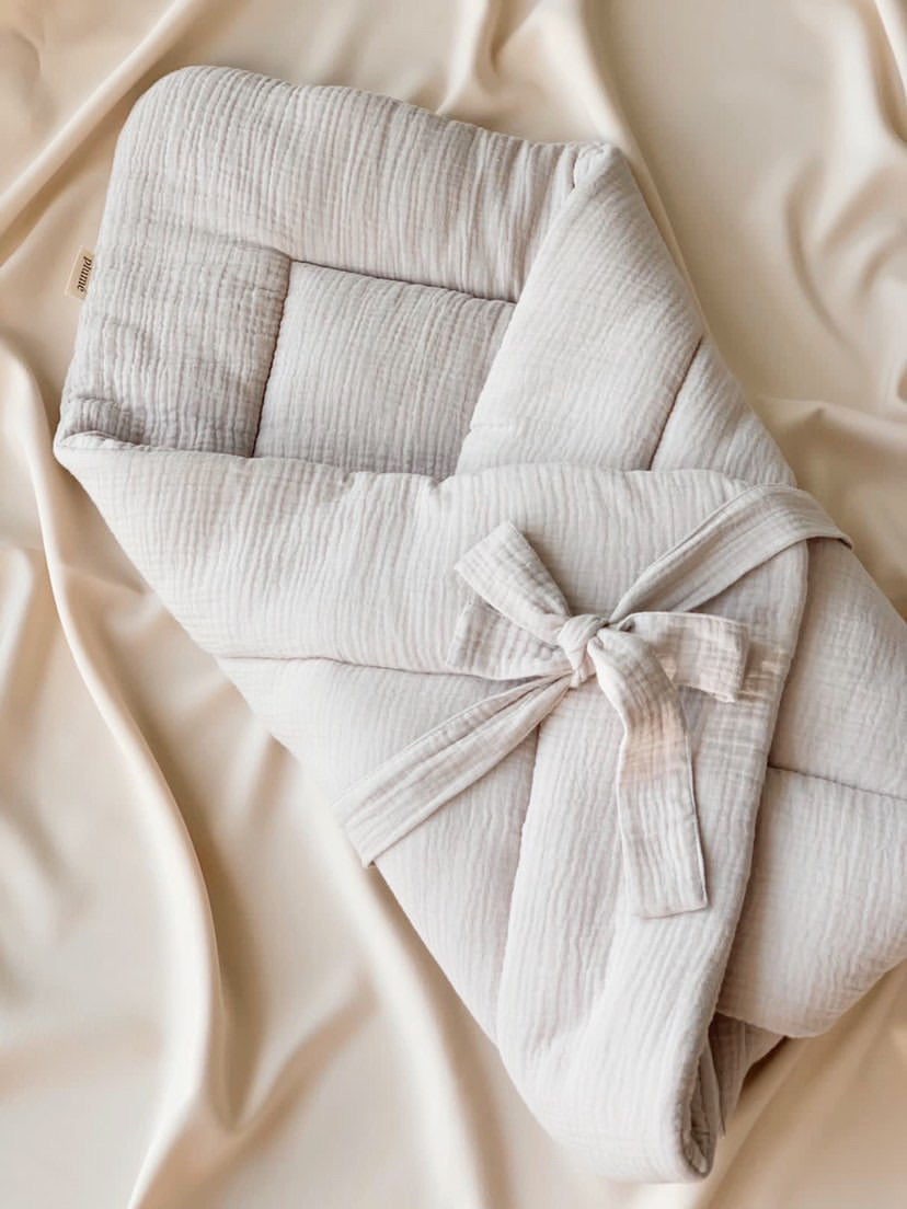 Plumé - hydrofiele swaddle - light grey