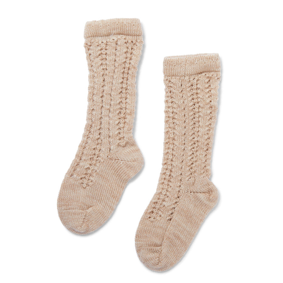 Konges Sløjd - long woolen sock - creamy white
