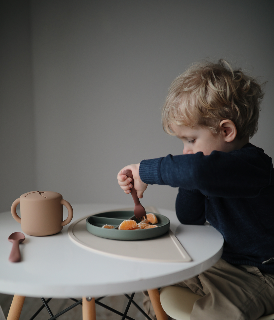 Mushie - silicone snack cup - natural