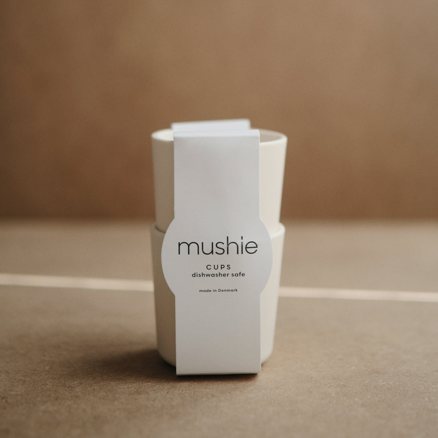 Mushie - cups - 2 pack - ivory