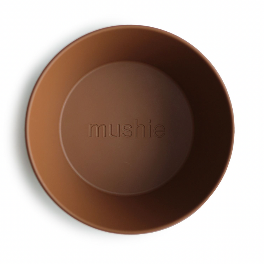 Mushie - bowls - round - 2 pack - caramel