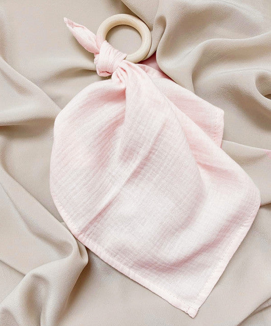 Plumé - hydrophilic cloth + teether - frosty pink