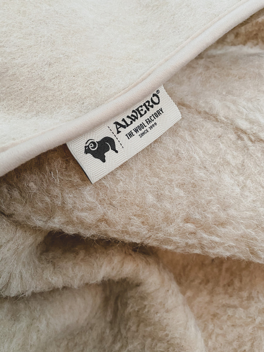 Alwero - wollen deken - beige