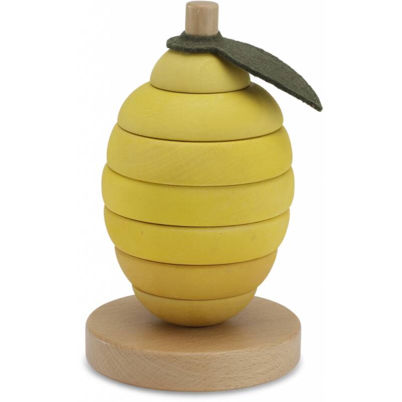 Konges Sløjd - houten stapel citroen - stacking fruits - lemon