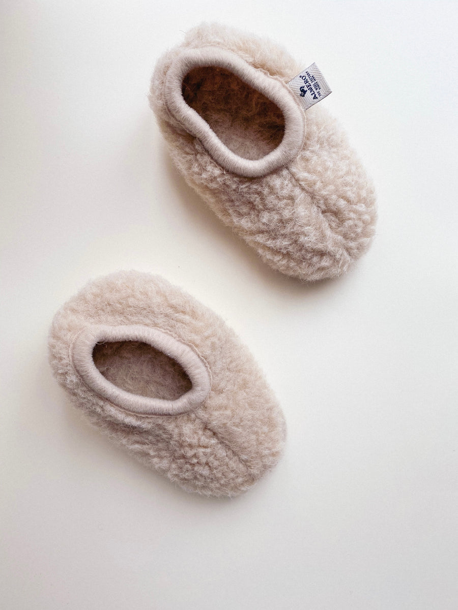 Alwero - wool slippers - ballerina’s - beige