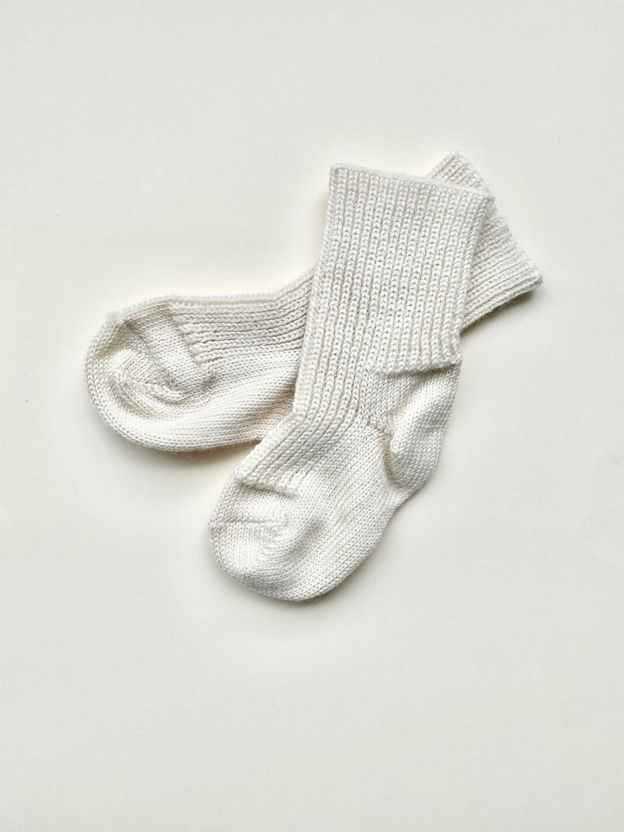 Hirsch Natur - wollen sokken - naturel