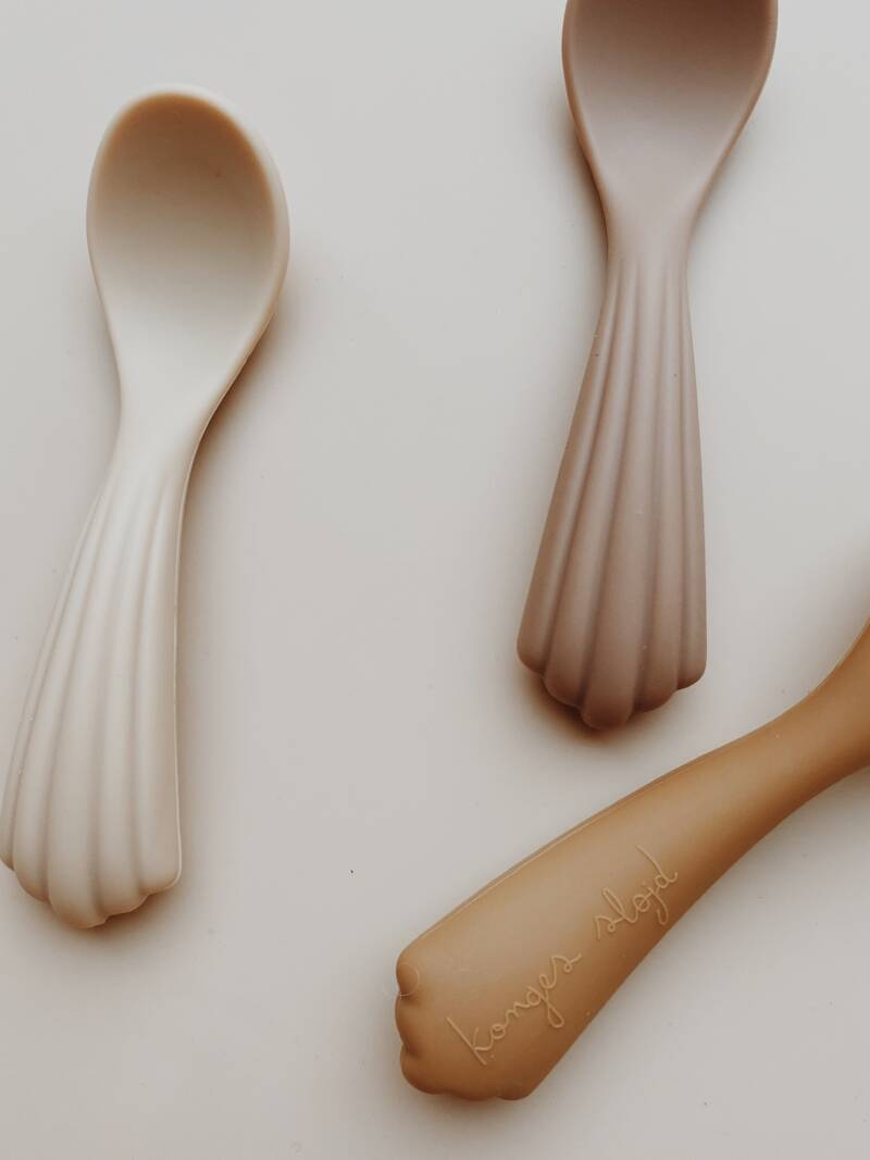 Konges sløjd - silicone spoon - 3 pack - shell